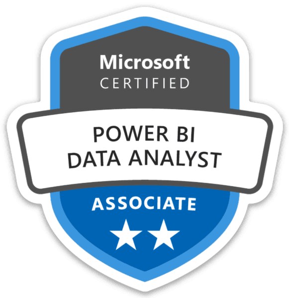 Microsoft Certified: Power BI Data Analyst Associate (PL-300) jelvény